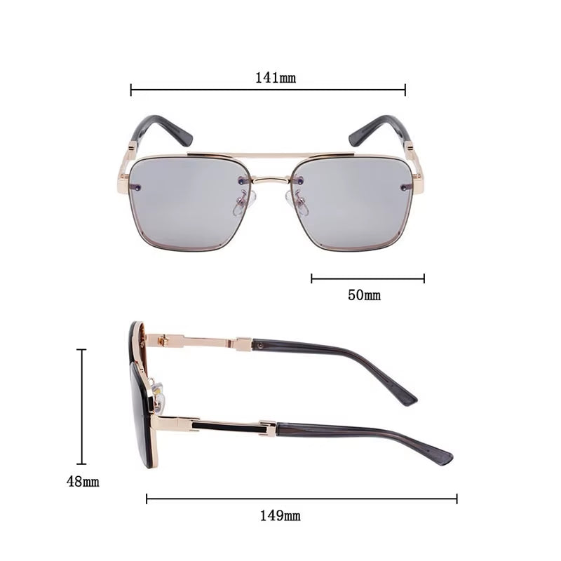 Luxury Sunglasses for Men Vintage Square Sunglasses Women Retro Fashion Glasses Luxe Gafas De Sol Hombre Lunette Soleil Femme